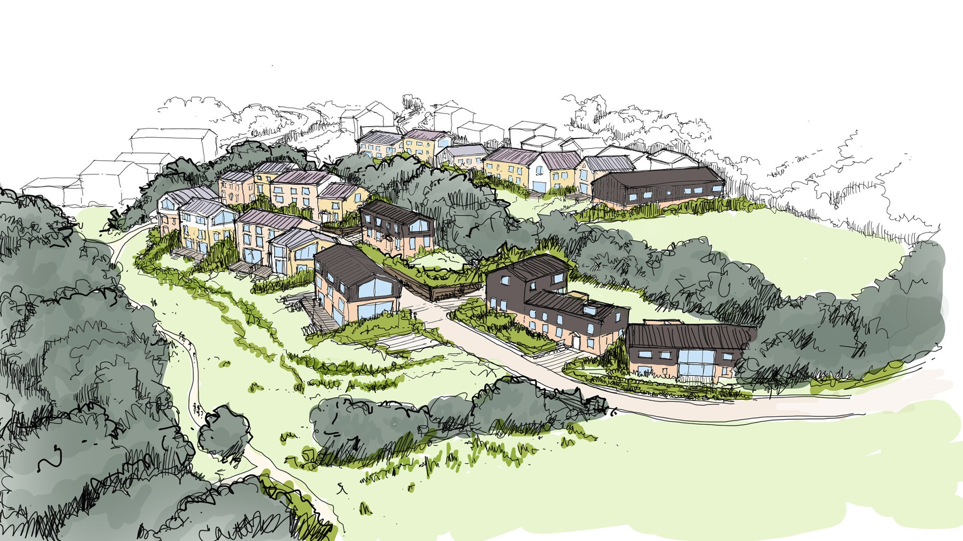 Godley Green Garden Village Scheme by Continuum in Manchester